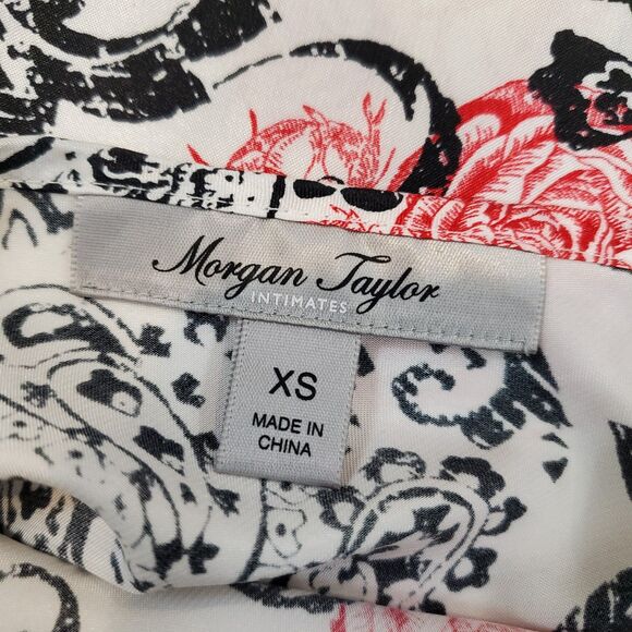 Y2K Lace Trim Slip Mini Dress Floral Red Black Whimsigoth Fairy Grunge Vamp - Picture 7 of 8